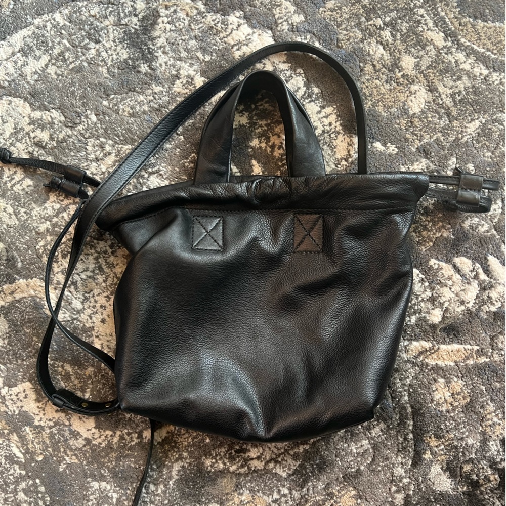 Madewell Piazza Crossbody - Soft Black Leather